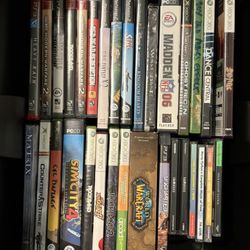 Video Game Lot - PlayStation 1-3, Xbox, Pc Games, 1 Game Cube