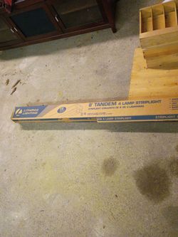 Lithonia lighting 8 ft tandem 4 lamp striplight