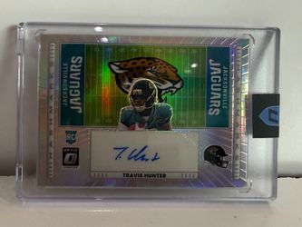 2025 Donruss Optic Travis Hunter Hashmarks #HM-TH Rookie Auto - Jaguars