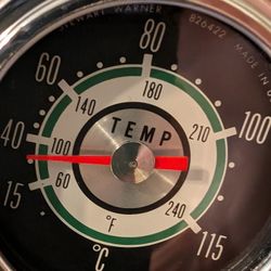 Deluxe Water Temperature Gauge.  Stewart Warner.