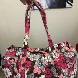 Vera Bradley - Large Duffle Bag (Mocha Rouge)