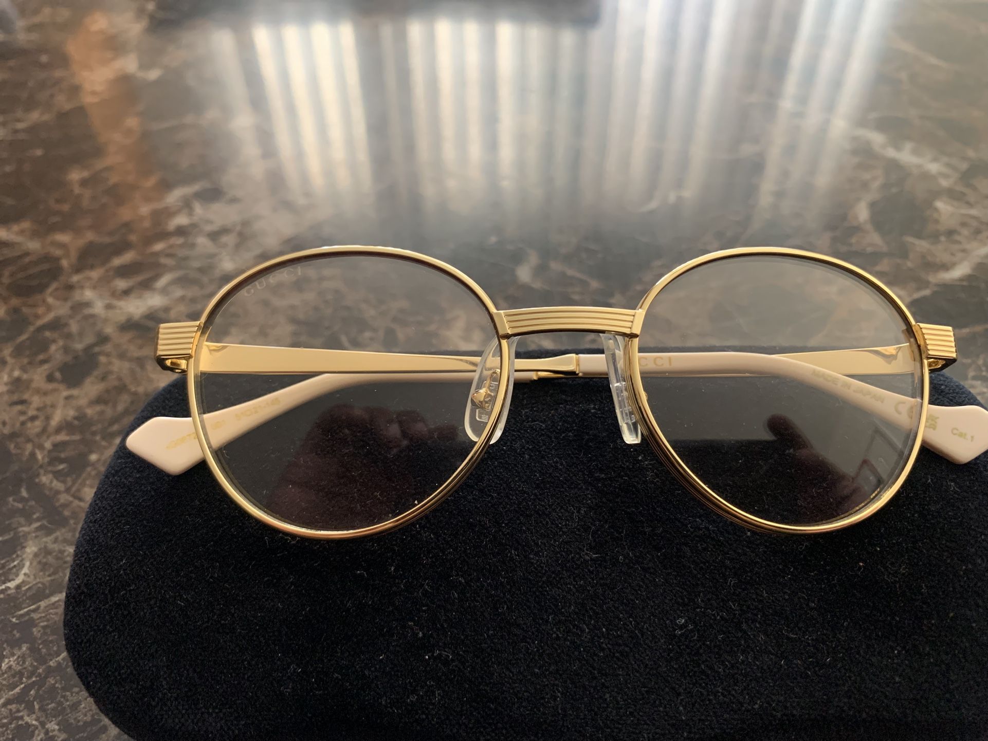 100% Authentic Gucci Gold Frame Glasses $350