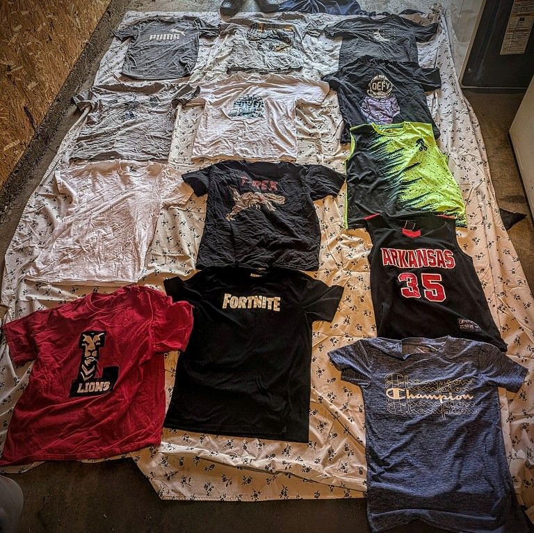Large Boys Clothing Lot Size 10/12 Medium 