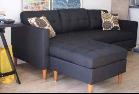 New Black Sectional Couch / Free Delivery / $50 Down Payment
