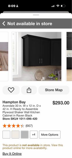 Hampton bay Avondale wall kitchen cabinet