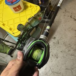 Custom Bait caster Rod And Reel 
