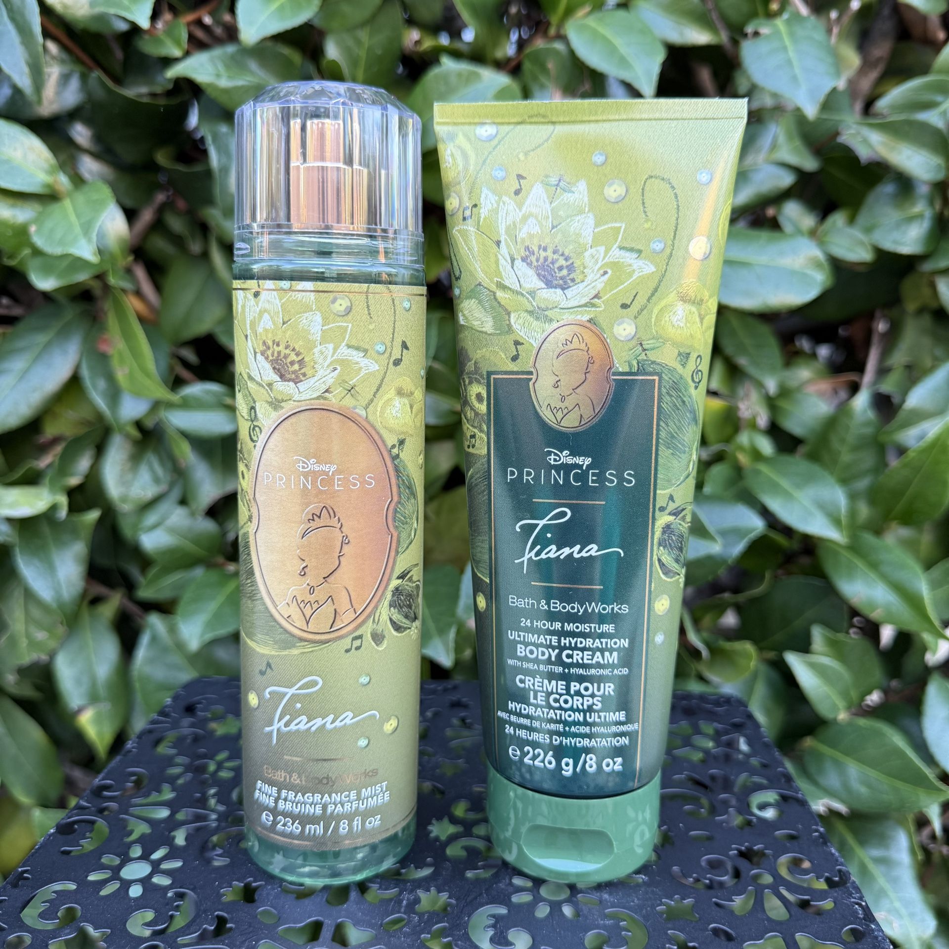 Disney Princess Tiana Bath & Body Works Body Mist & Cream Set