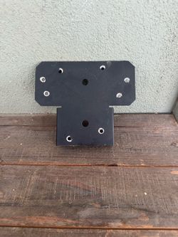 4x4 Black post bases and top plates