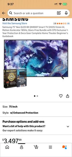 New 65” upscale 1080 to 8K