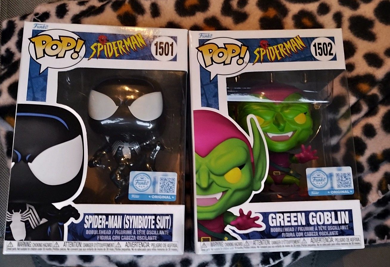 Funko Pop Spiderman And Green Goblin