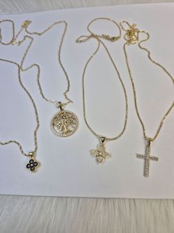 Beautiful Necklaces 14K Gold laminated hypoallergenic waterproof non tarnish excellent quality jewelry