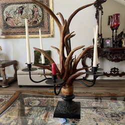 Antique Antler Candelabra 