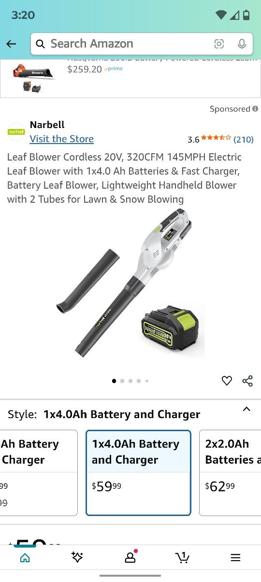 NARBELL ELECTRIC LEAF BLOWER