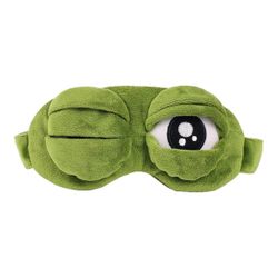 3D Frog Blindfold Breathable Blackout Sleep Eye Cover Mask 100% Cotton NEW!!