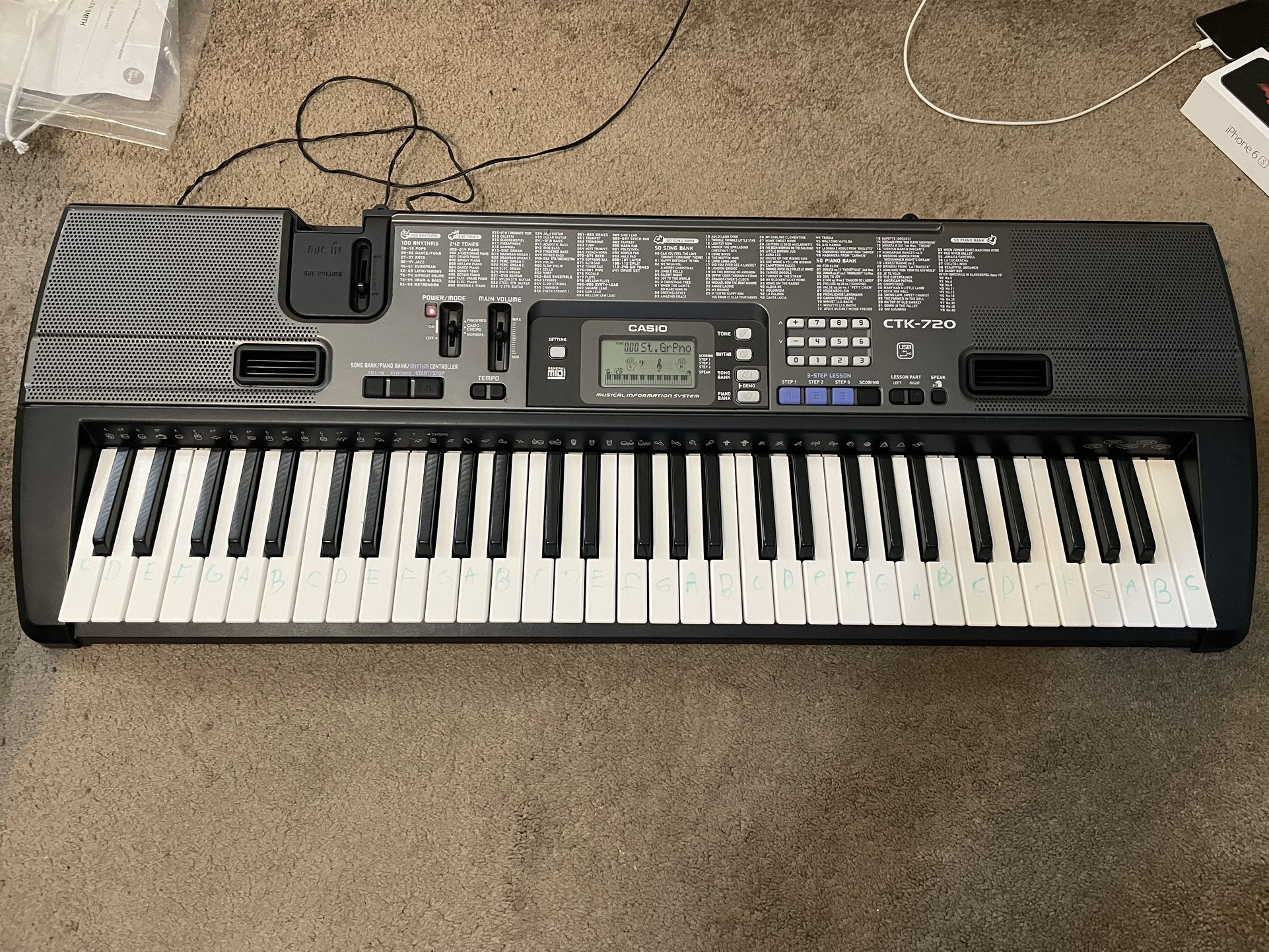 Casio CTK-720 Keyboard Works Great Used