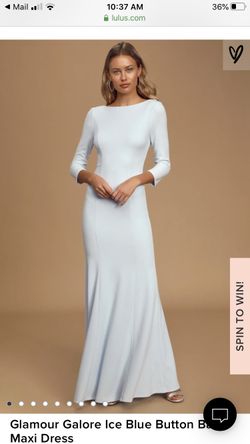 Blue bridesmaid dress