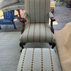 French Os De Mouton Walnut Side-Chairs