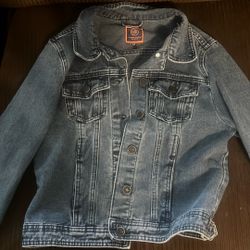 navy blue jean jacket