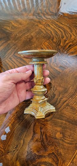 Candle Holder Vintage Style Gold Toned Pillard Candelaria Resin Mold / Home / Decorative / Decor / Furniture / Style / Living Room