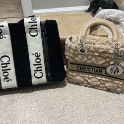 Fuzzy Tote Bags 