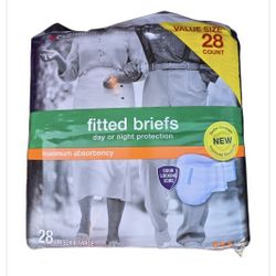 XL Unisex Fitted Ansorbent Underwear Briefs