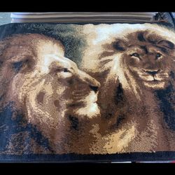 Lion Safari Area Rug New 
