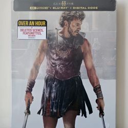 brand new sealed 4k blu ray steelbook gladiator 2 bluray 