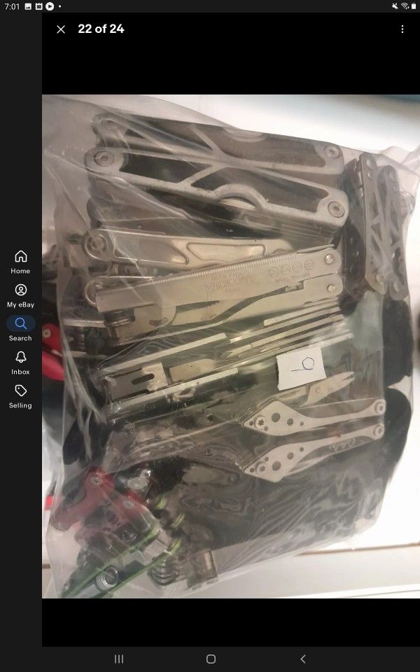 11lb Bag Of Assorted Multi Pocket Knives And Tools