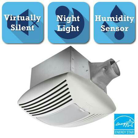 New (never used) Signature G2 Series 110 CFM Ceiling Exhaust Bath Fan with Adjustable Humidity Sensor and Night-Light