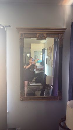 Large Ornate Gold Framed Wall Mirror