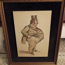 VTG Vintage Artini Engraving Of Lawyer Charles Elton Vanity Fair