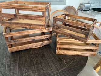 Wooden boxes