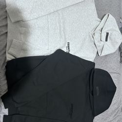 Essentials Hoodie , Uncuffed Sweats 