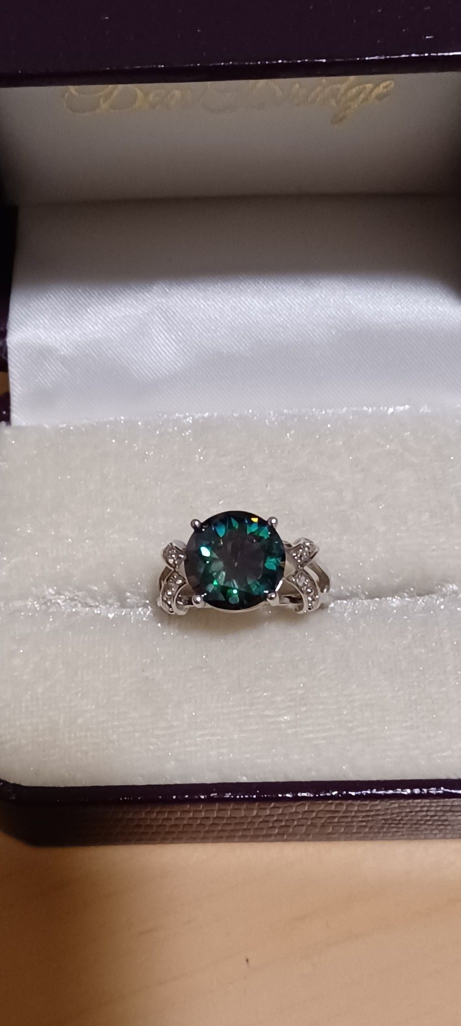 New Sterling Silver Mystic Topaz Crystal Ring Women's Size 8 To 8.5