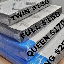 New TWIN SIZE MATTRESS WITH BOXSPRING SET COLCHONES NUEVOS INDIVIDUALES 