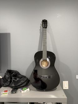 Black Zeny Beginner Guitar Set 