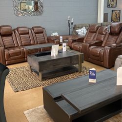 Top Grain Leather Sectional 