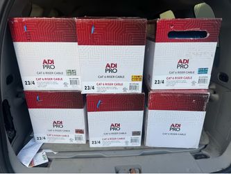 Boxes ADI PRO CAT6 Riser Cable - 1000 FT Each