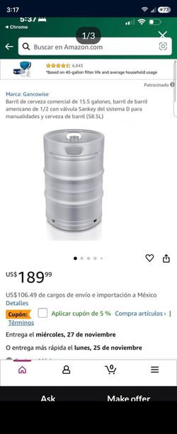 BRand  never used  Beer Keg 15.5 gallons