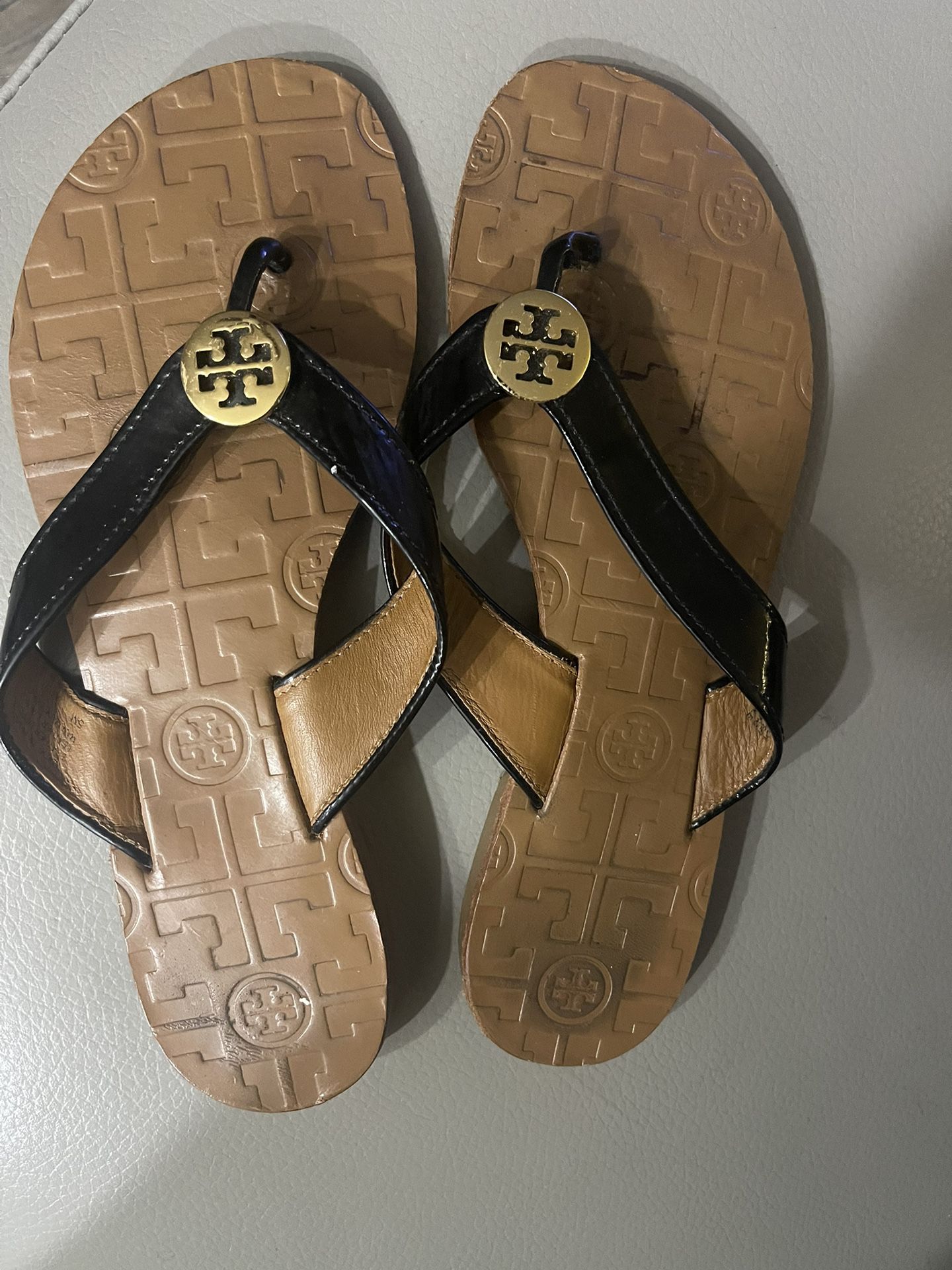 Tory Burch Sandals Size 5 Leather Upper And Sole