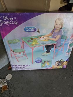 Disney Princess Kids Activity Table & Chair Set