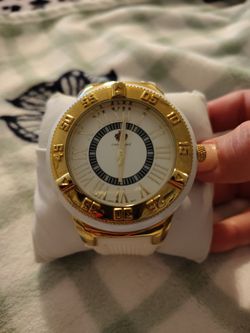 Louis Eriard White and Gold Dress Watch