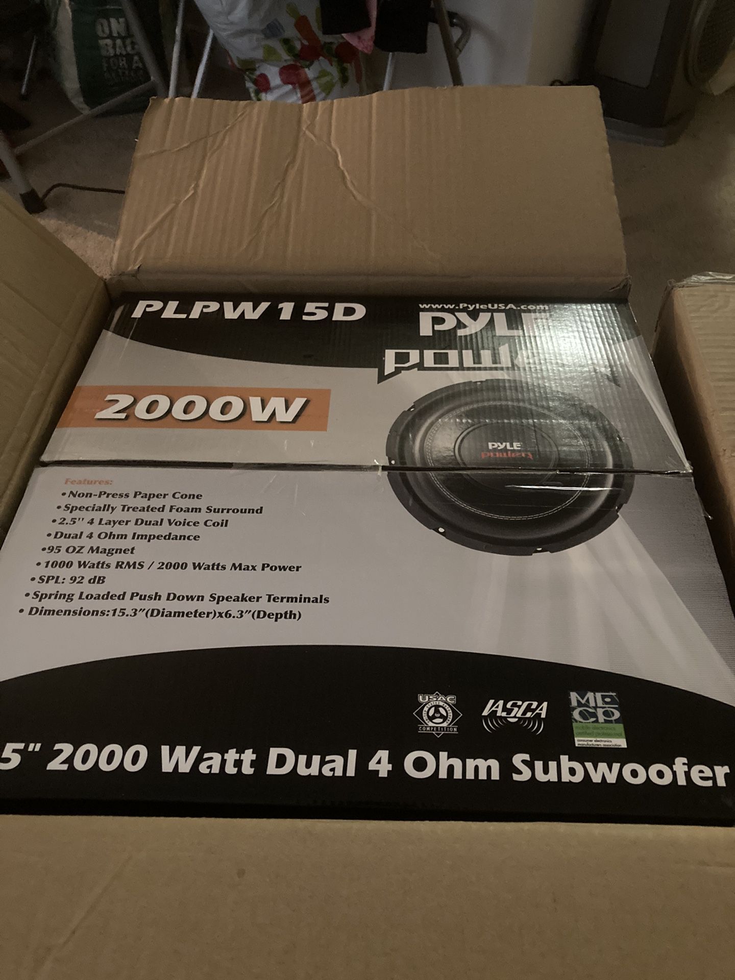 Pyle Car Subwoofers 2000 Watts