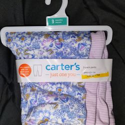 Carter's Baby Pants 2 Pack Size 3mos