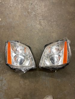 Pair HID Headlights Assembly 2006-2011 Cadillac DTS 4.6L Projector Headlamps Passenger Driver Side
