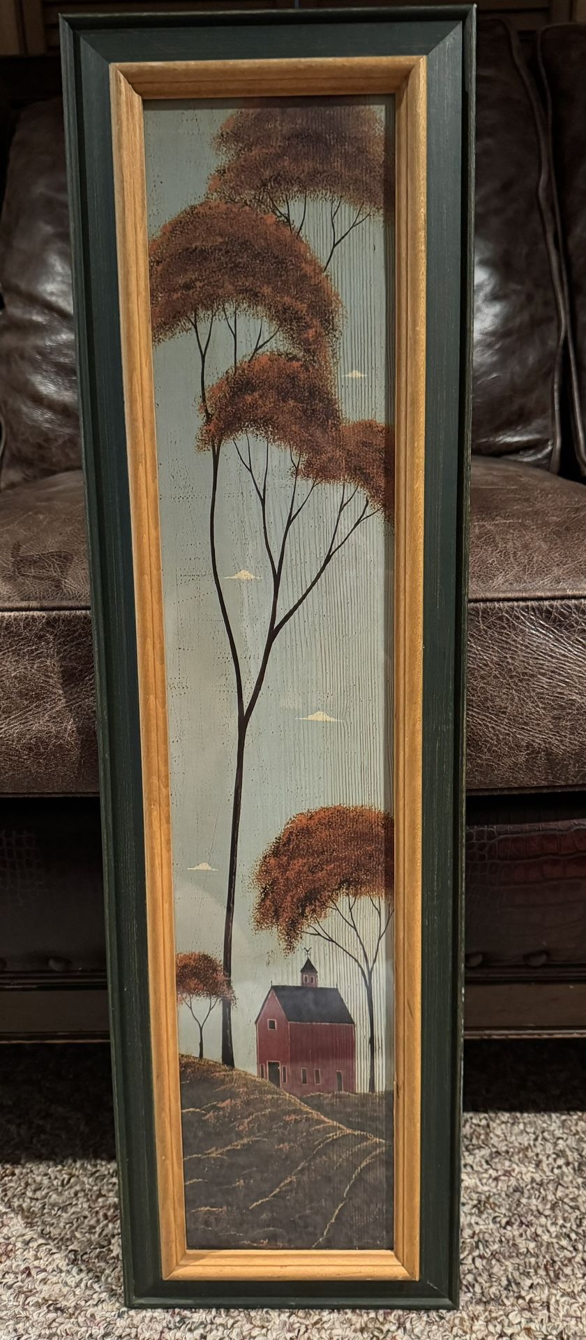 Warren Kimble From “Four Seasons Collection” Signed Folk Art  29 1/4 x 8 1/4