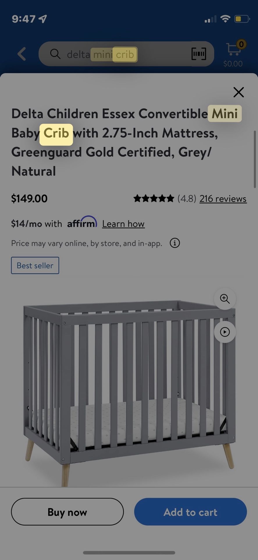 Mini Crib