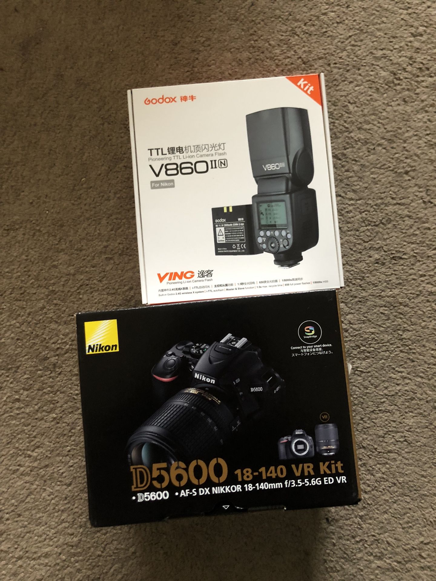 Nikon D5600 18-140 VR Kit 1,100 Obo