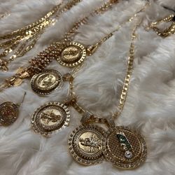 Gold Plated.  Jewelry.       Text For Prices 