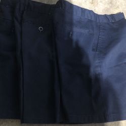 KidsSize8SchoolShorts3PairBlue